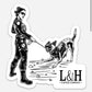 Leash and Harness ‘Alpha Female’ 4” Vinyl Sticker
