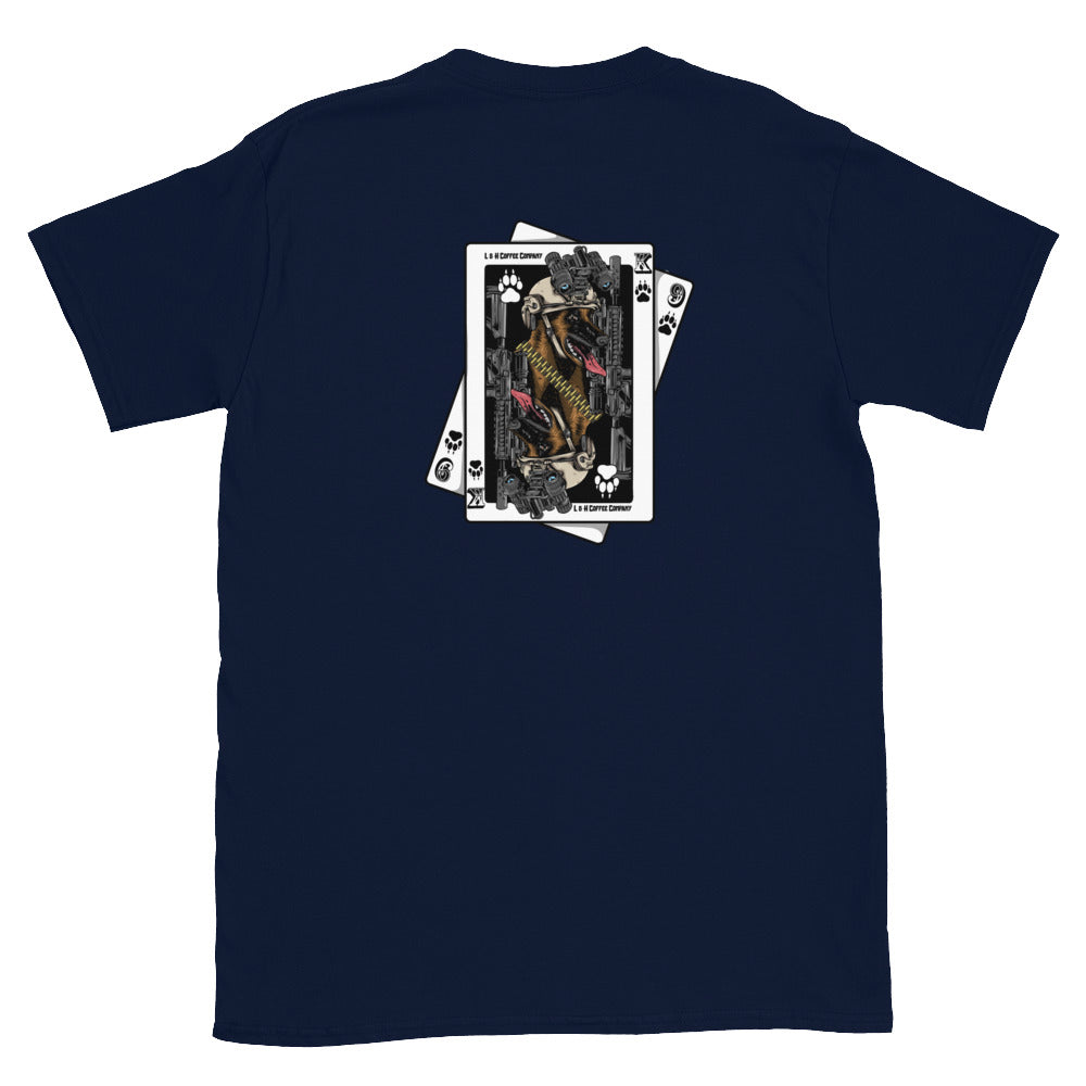K9 Playing Cards - Short-Sleeve Unisex T-Shirt